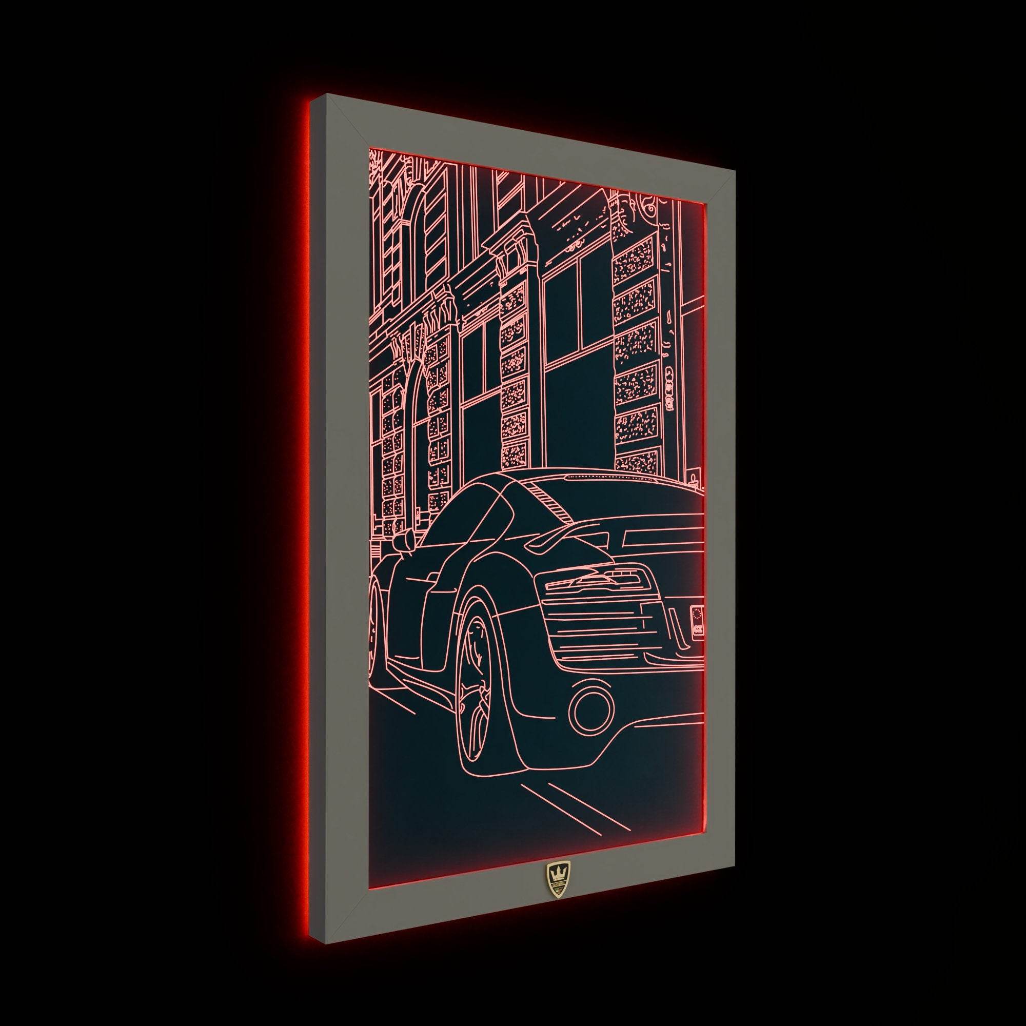 GIAVINCI: Audi R8 Wandbild – Erwecke die Kraft und Eleganz eines Sportwagens zum Leben - GIAVINCI Premium Design-Lights