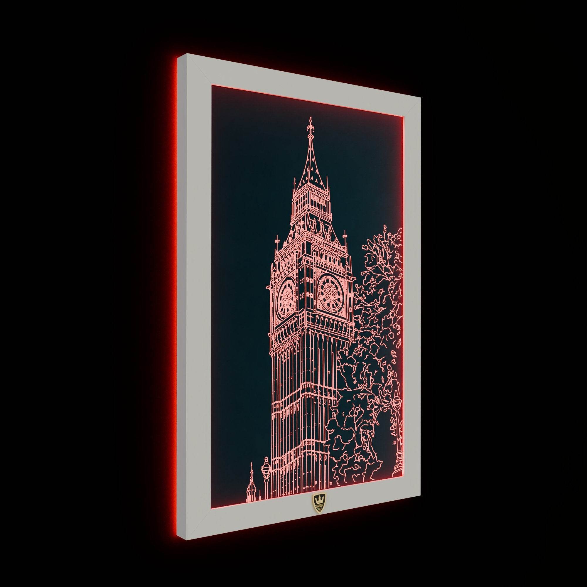 GIAVINCI: Big Ben Wandbild – Erwecke die majestätische Ikone Londons zum Leben - GIAVINCI Premium Design-Lights