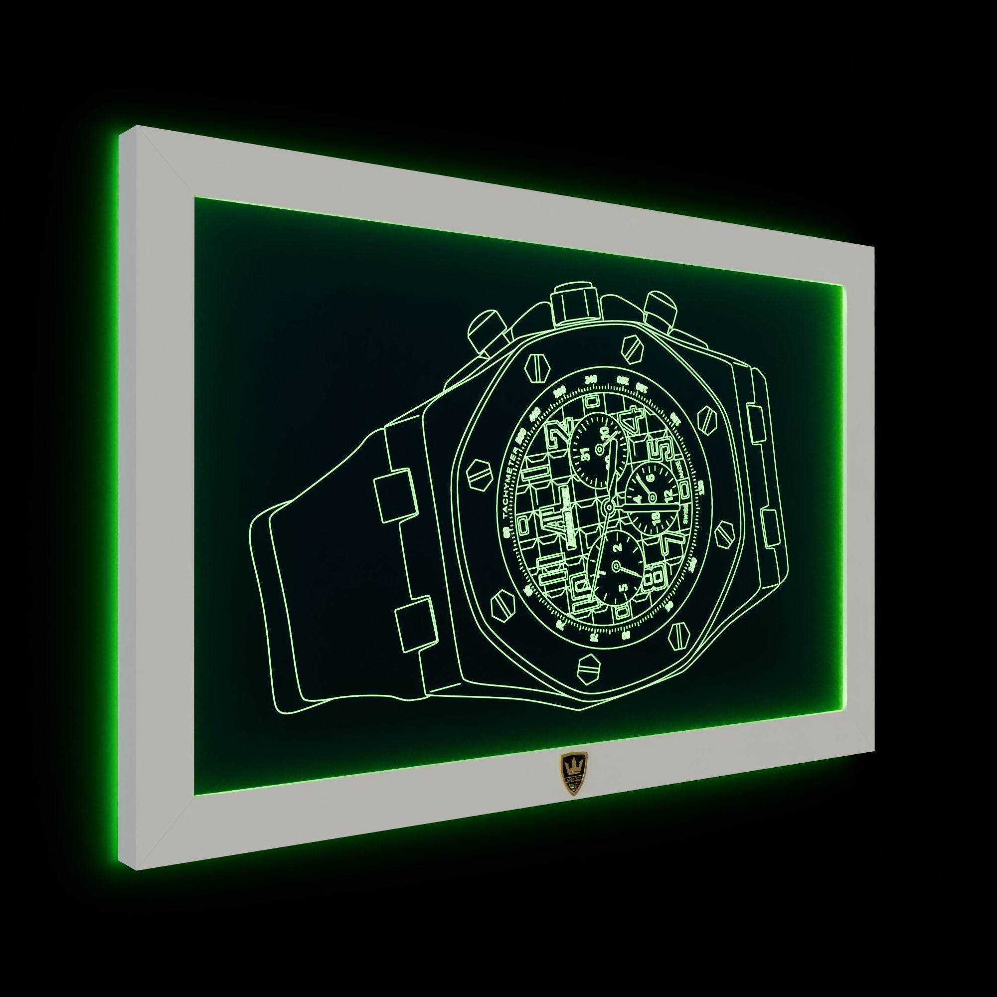 GIAVINCI: Uhr Aderma Wandbild – Erwecke die Eleganz der Zeit zum Leben - GIAVINCI Premium Design-Lights