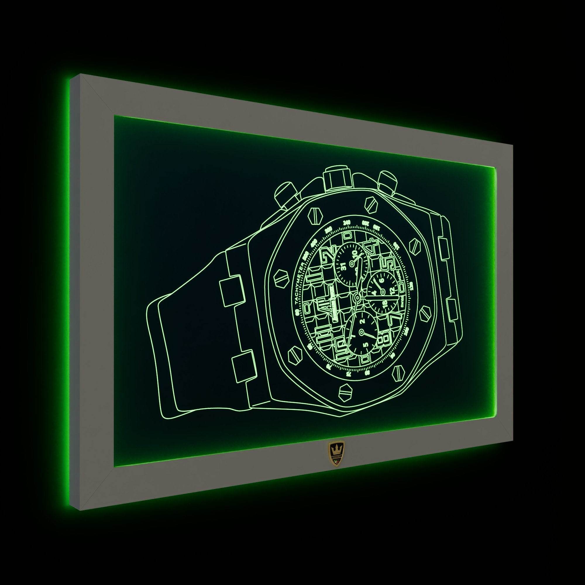GIAVINCI: Uhr Aderma Wandbild – Erwecke die Eleganz der Zeit zum Leben - GIAVINCI Premium Design-Lights