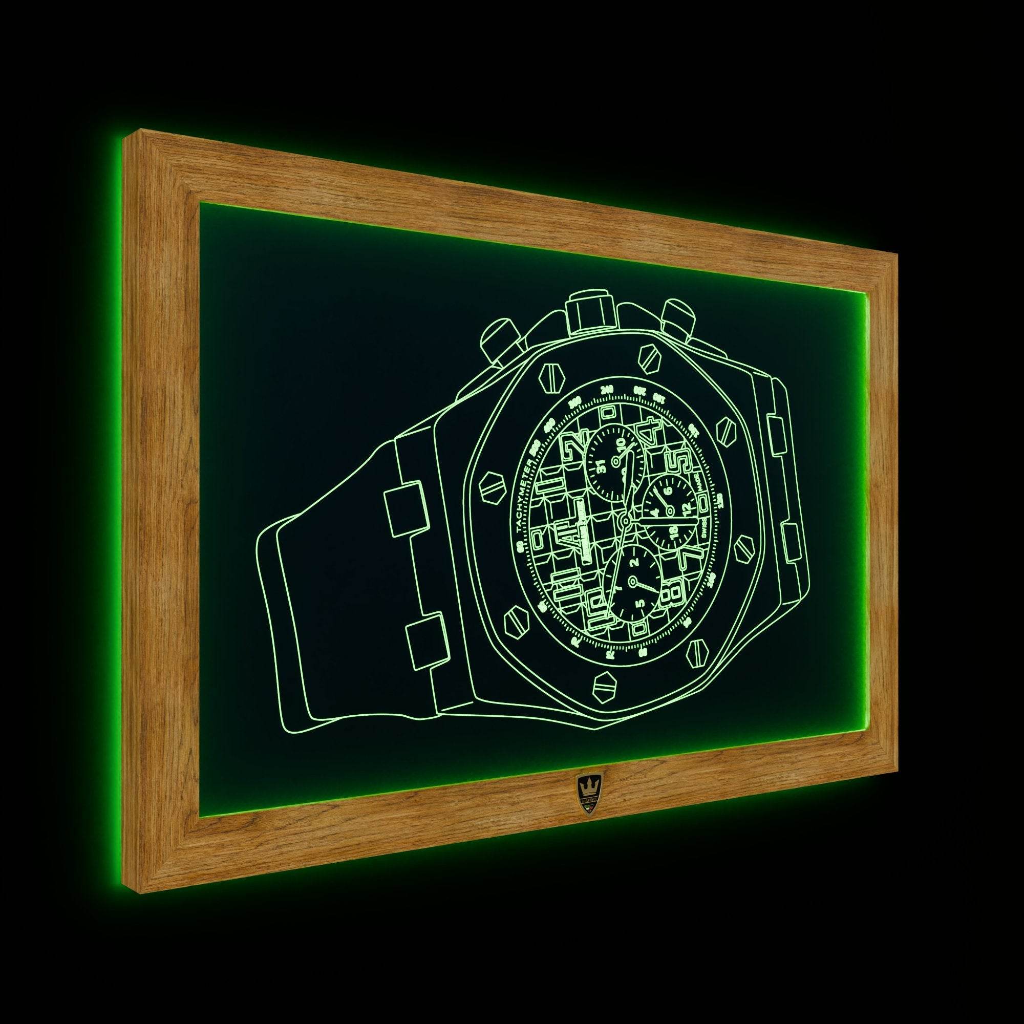 GIAVINCI: Uhr Aderma Wandbild – Erwecke die Eleganz der Zeit zum Leben - GIAVINCI Premium Design-Lights