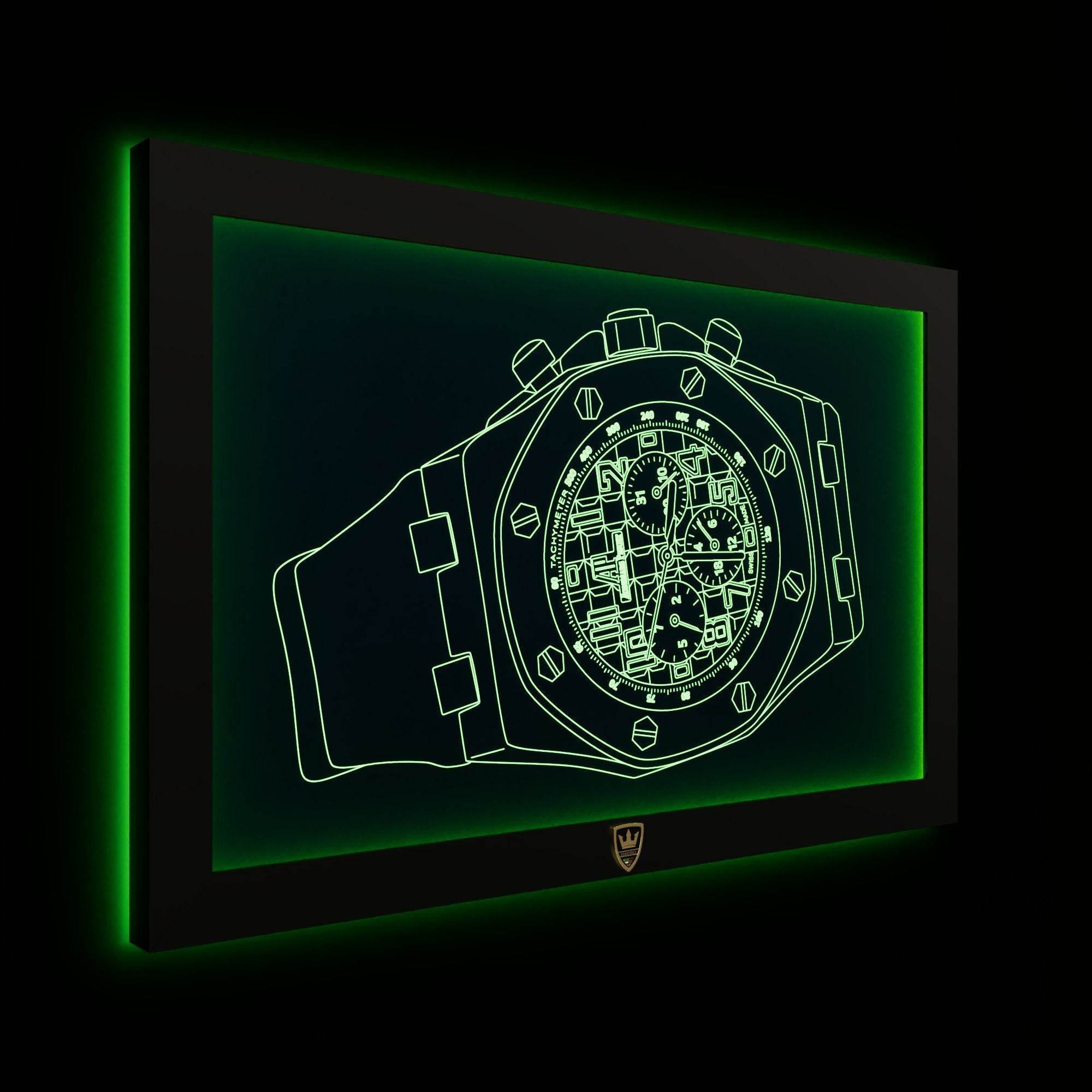GIAVINCI: Uhr Aderma Wandbild – Erwecke die Eleganz der Zeit zum Leben - GIAVINCI Premium Design-Lights
