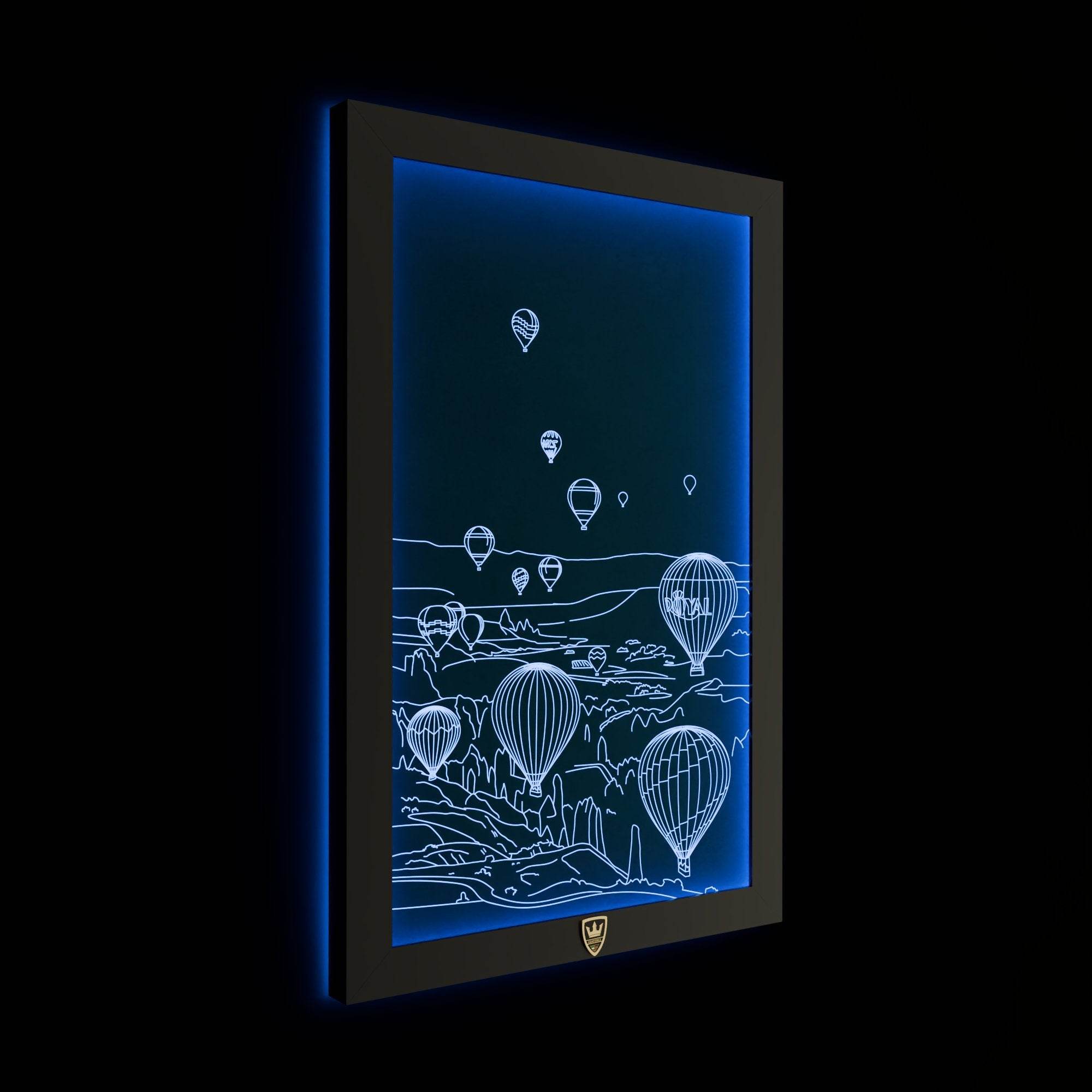 GIAVINCI: Heißluftballons Nahaufnahme Wandbild – Erwecke die Freiheit der Lüfte zum Leben - GIAVINCI Premium Design-Lights