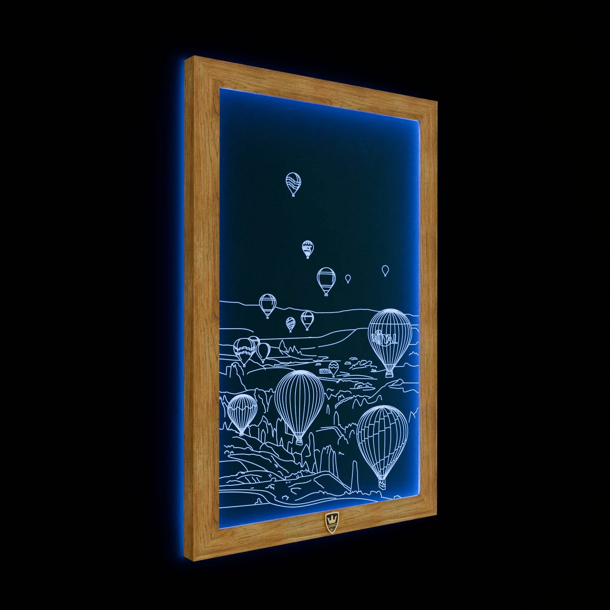 GIAVINCI: Heißluftballons Nahaufnahme Wandbild – Erwecke die Freiheit der Lüfte zum Leben - GIAVINCI Premium Design-Lights