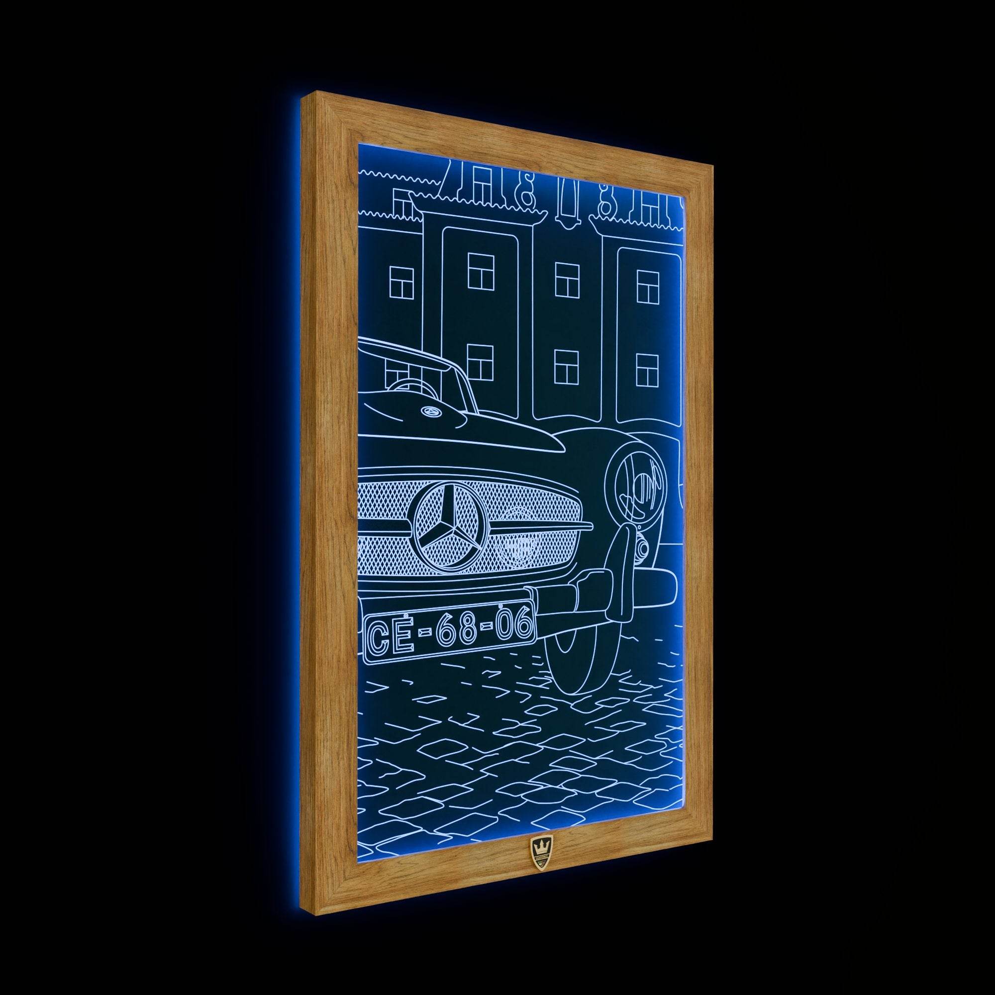 GIAVINCI: Oldtimer-Wandbild – Die zeitlose Eleganz klassischer Automobile für Ihr Zuhause - GIAVINCI Premium Design-Lights