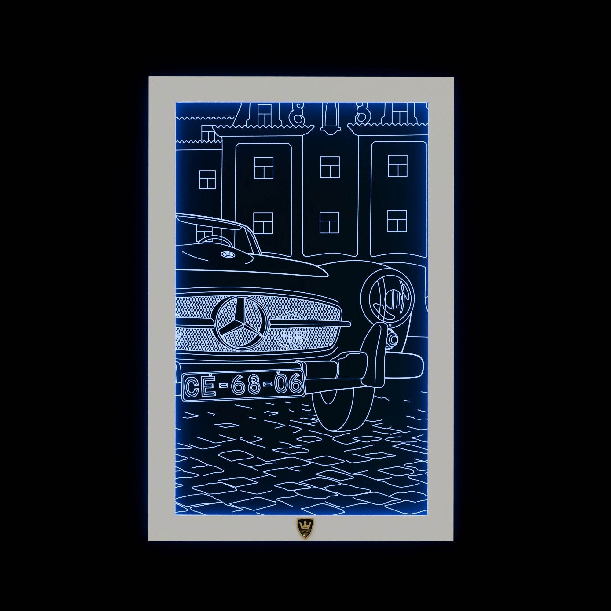 GIAVINCI: Oldtimer-Wandbild – Die zeitlose Eleganz klassischer Automobile für Ihr Zuhause - GIAVINCI Premium Design-Lights