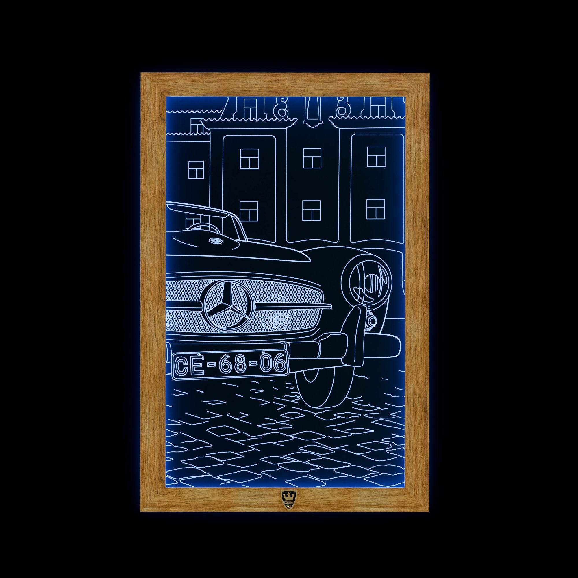 GIAVINCI: Oldtimer-Wandbild – Die zeitlose Eleganz klassischer Automobile für Ihr Zuhause - GIAVINCI Premium Design-Lights