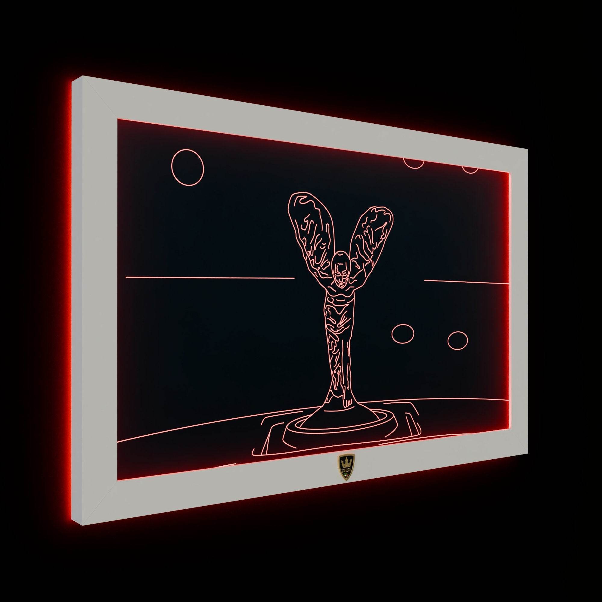 GIAVINCI: Rolls Royce Emblem Wandbild – Erwecke die ikonische Eleganz der Automobilwelt zum Leben - GIAVINCI Premium Design-Lights