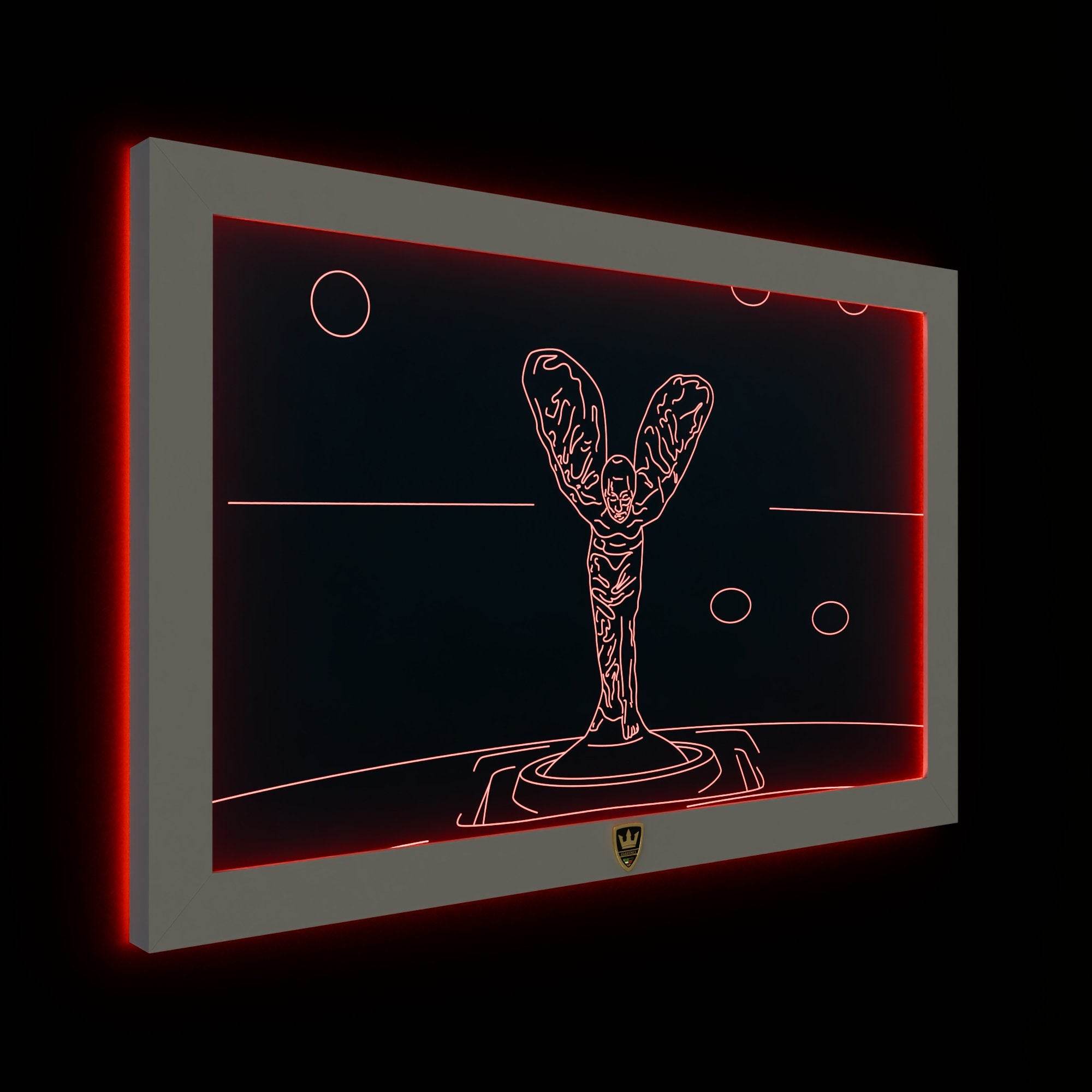 GIAVINCI: Rolls Royce Emblem Wandbild – Erwecke die ikonische Eleganz der Automobilwelt zum Leben - GIAVINCI Premium Design-Lights