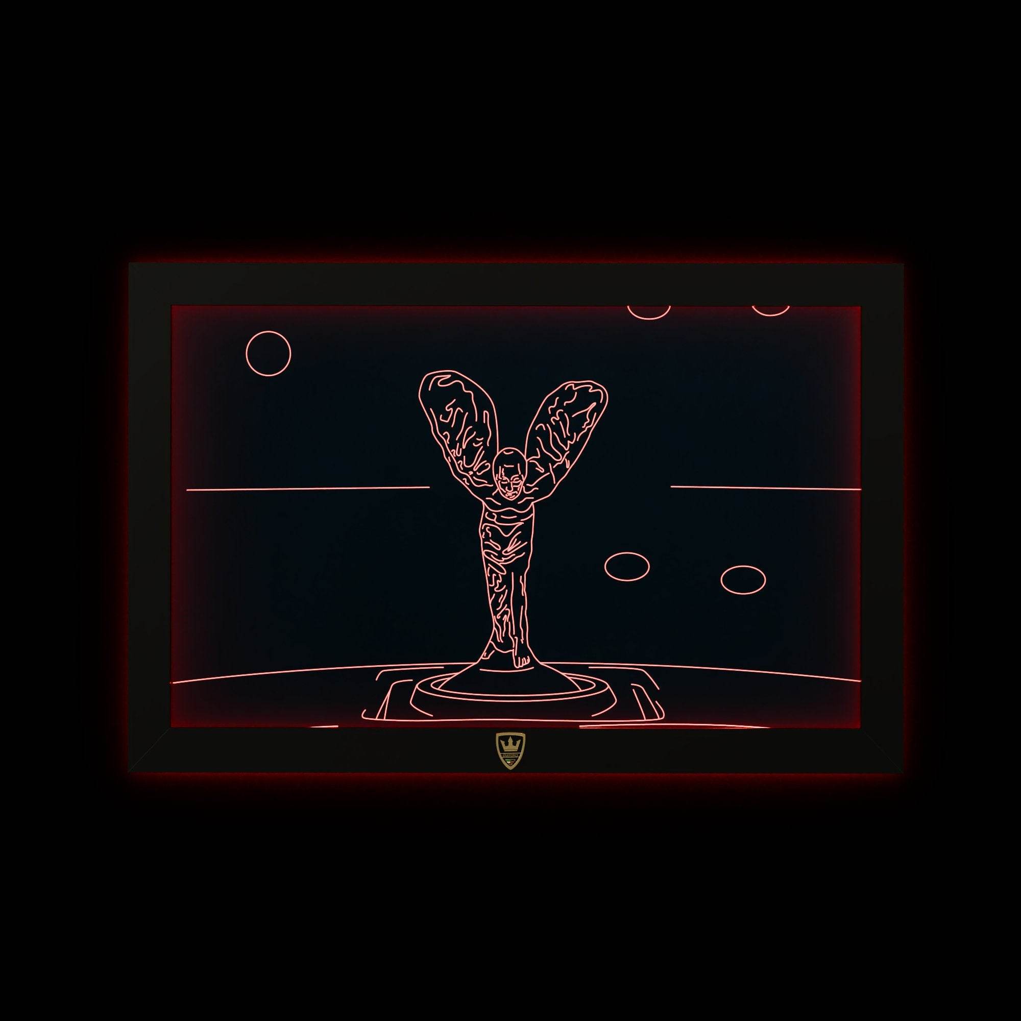 GIAVINCI: Rolls Royce Emblem Wandbild – Erwecke die ikonische Eleganz der Automobilwelt zum Leben - GIAVINCI Premium Design-Lights