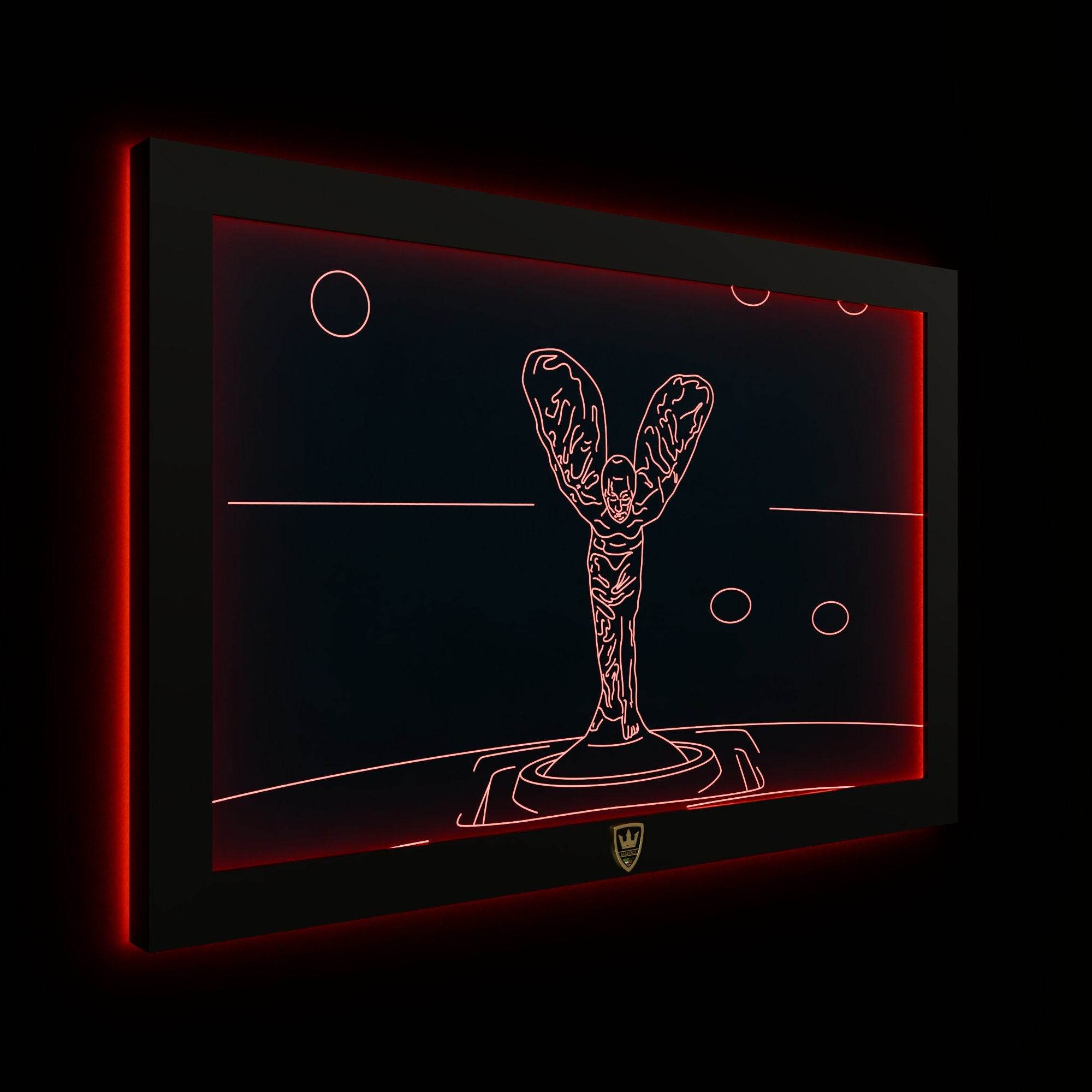 GIAVINCI: Rolls Royce Emblem Wandbild – Erwecke die ikonische Eleganz der Automobilwelt zum Leben - GIAVINCI Premium Design-Lights