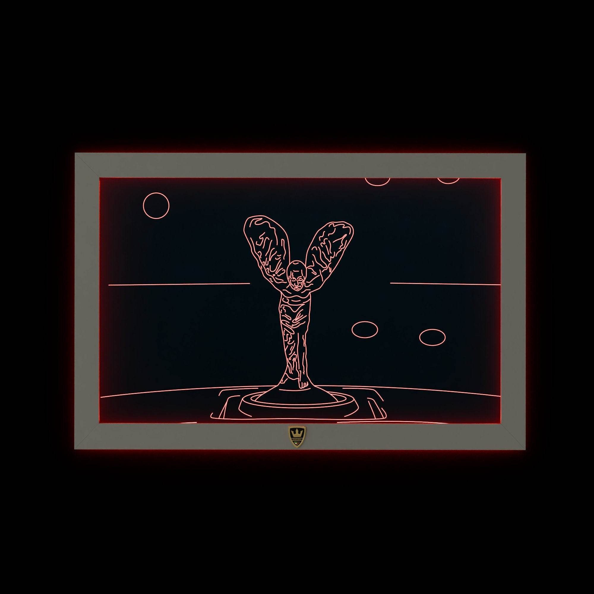 GIAVINCI: Rolls Royce Emblem Wandbild – Erwecke die ikonische Eleganz der Automobilwelt zum Leben - GIAVINCI Premium Design-Lights