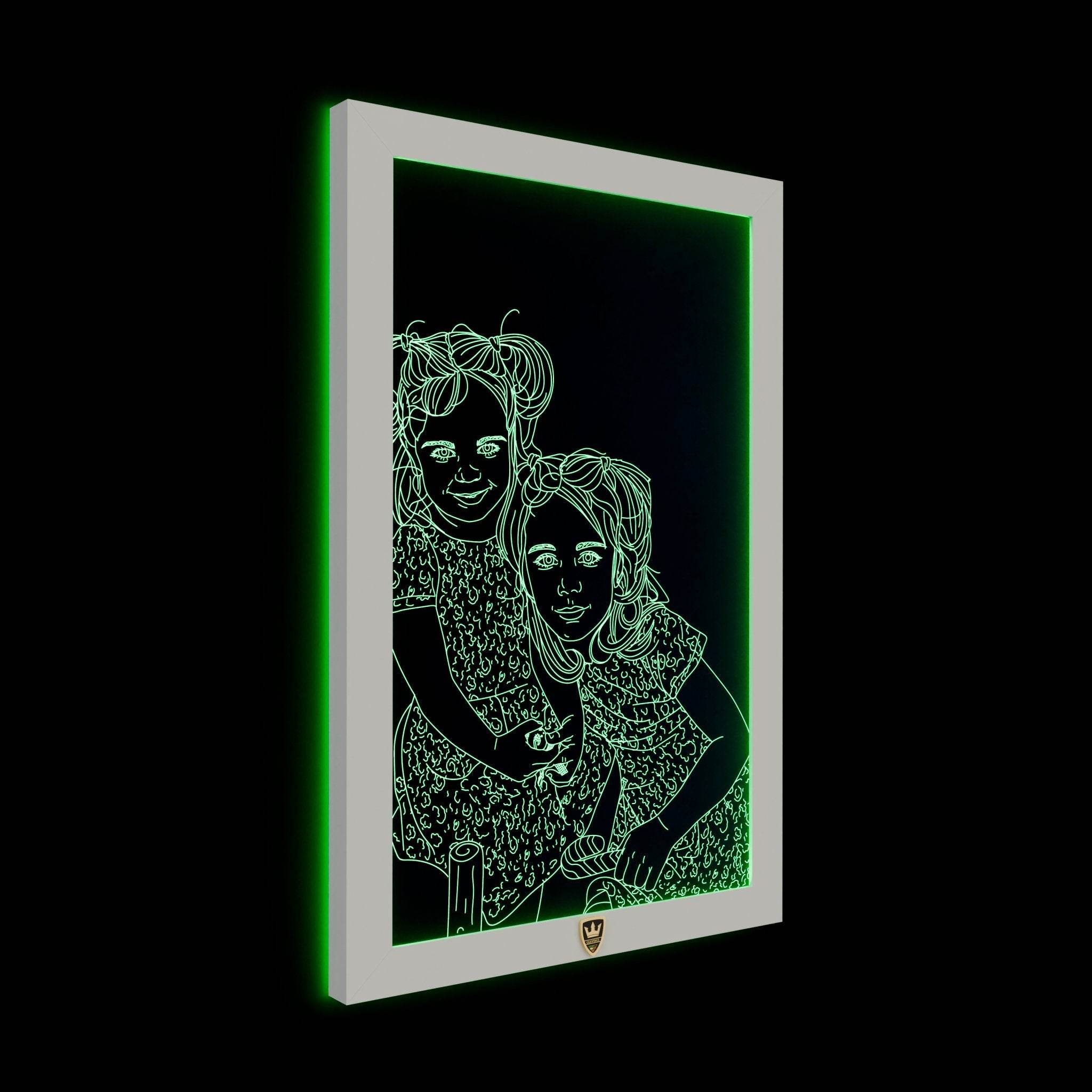LED-Wandbild mit Wunschmotiv - GIAVINCI Premium Design-Lights