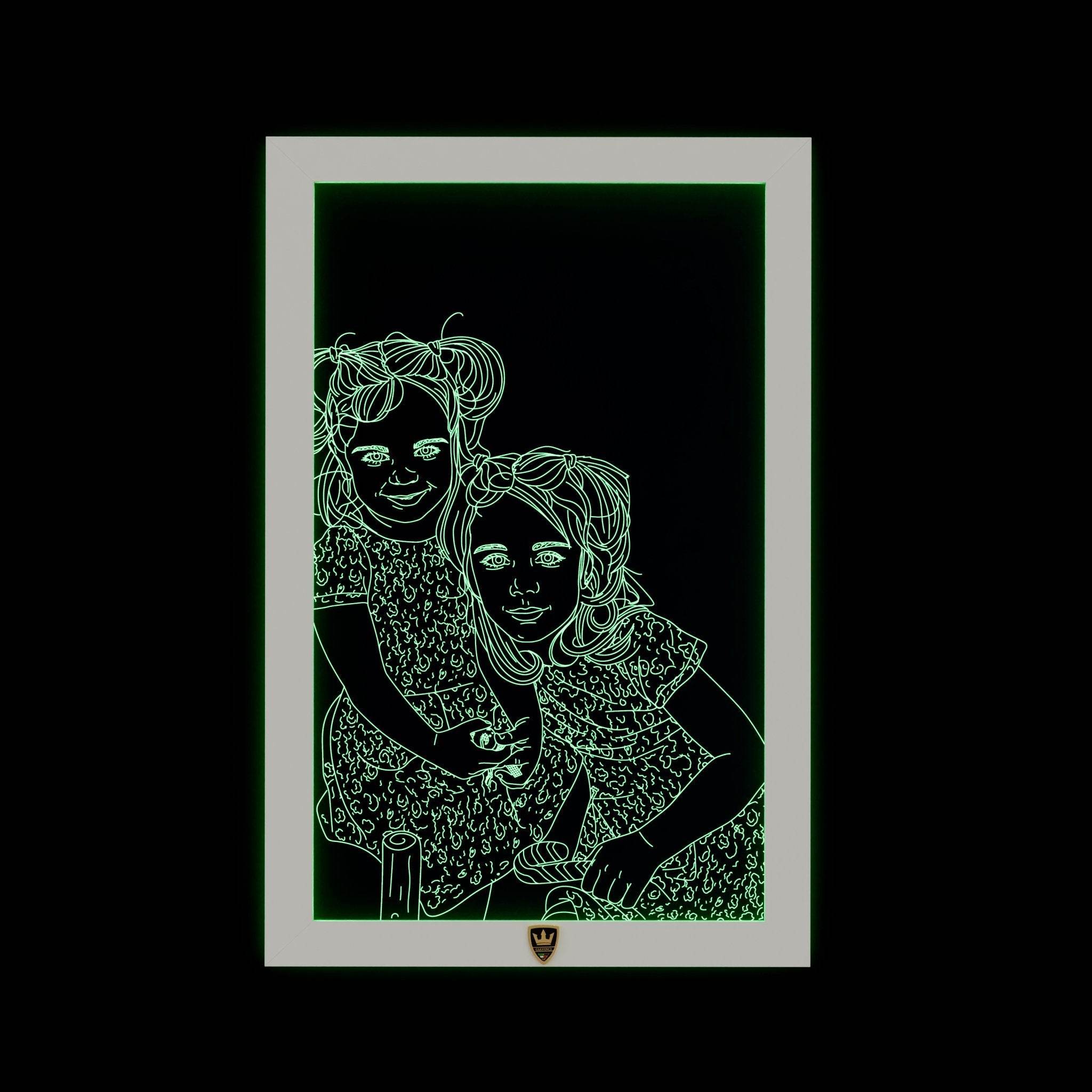 LED-Wandbild mit Wunschmotiv - GIAVINCI Premium Design-Lights