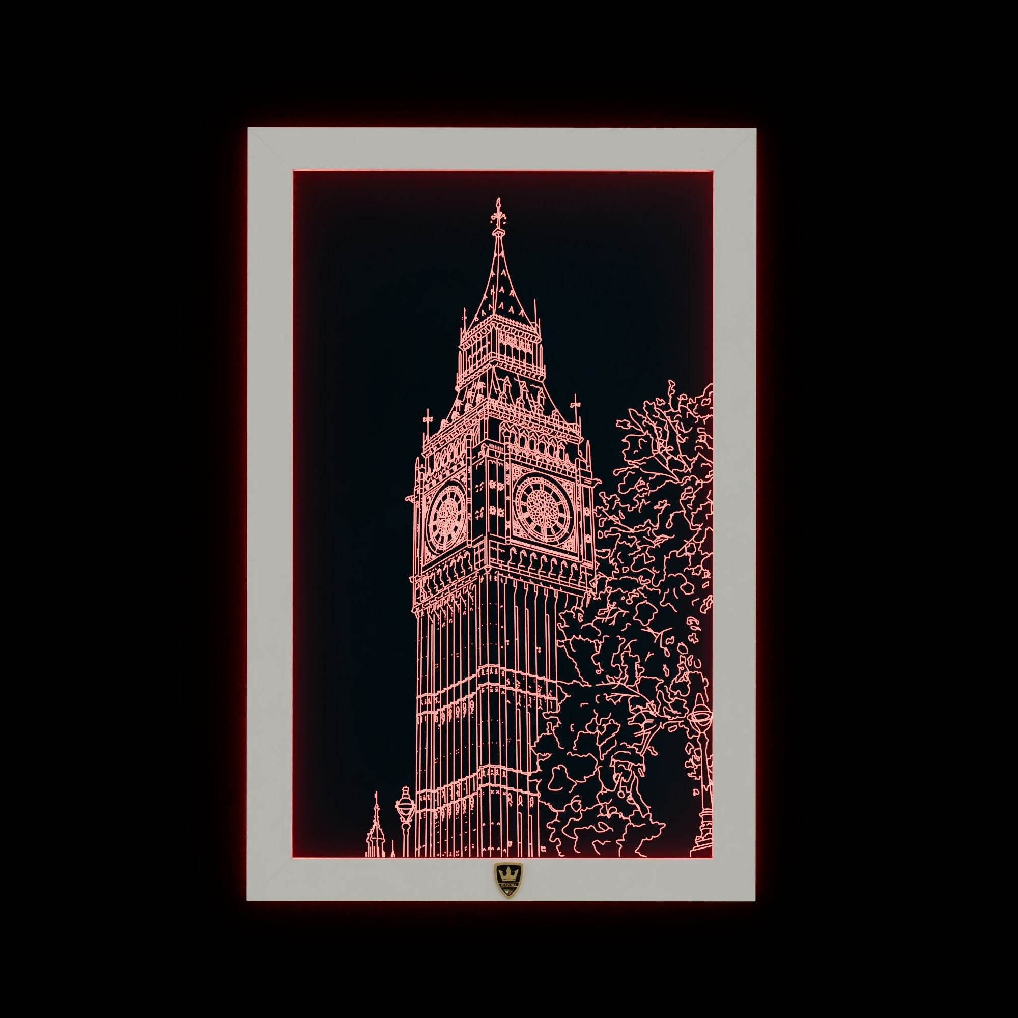 GIAVINCI: Big Ben Wandbild – Erwecke die majestätische Ikone Londons zum Leben - GIAVINCI Premium Design-Lights