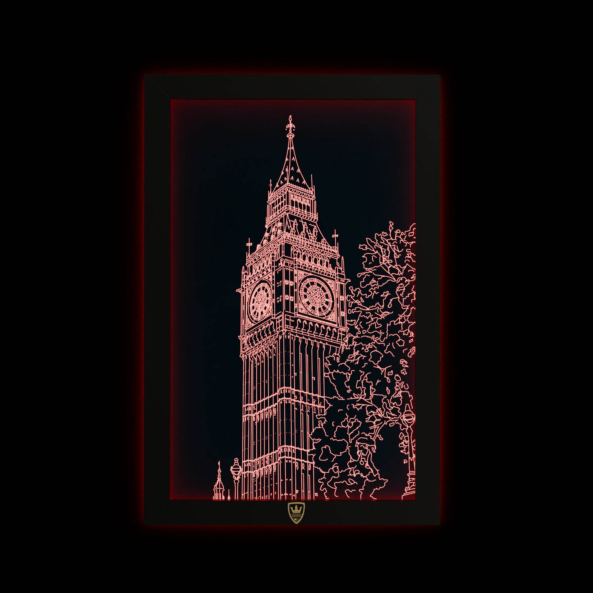 GIAVINCI: Big Ben Wandbild – Erwecke die majestätische Ikone Londons zum Leben - GIAVINCI Premium Design-Lights