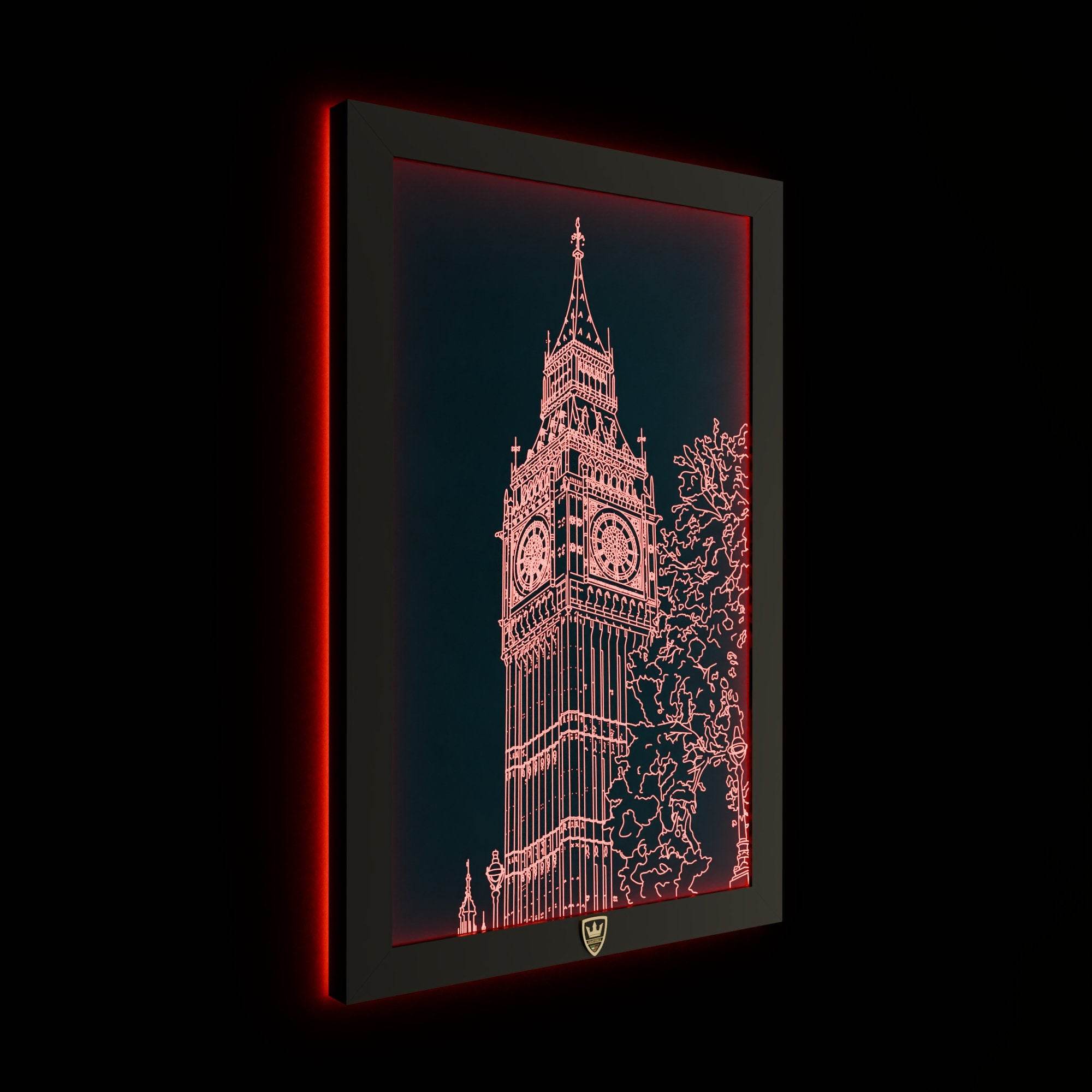 GIAVINCI: Big Ben Wandbild – Erwecke die majestätische Ikone Londons zum Leben - GIAVINCI Premium Design-Lights