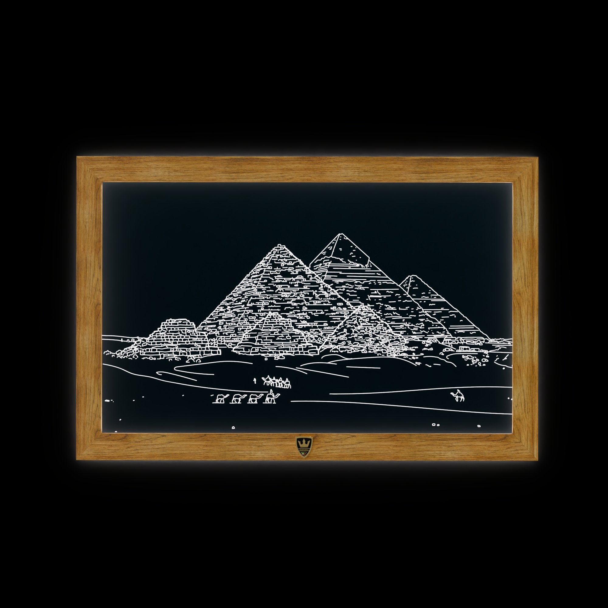 GIAVINCI: Pyramiden Wandbild – Erwecke die mystische Faszination der alten Welt zum Leben - GIAVINCI Premium Design-Lights