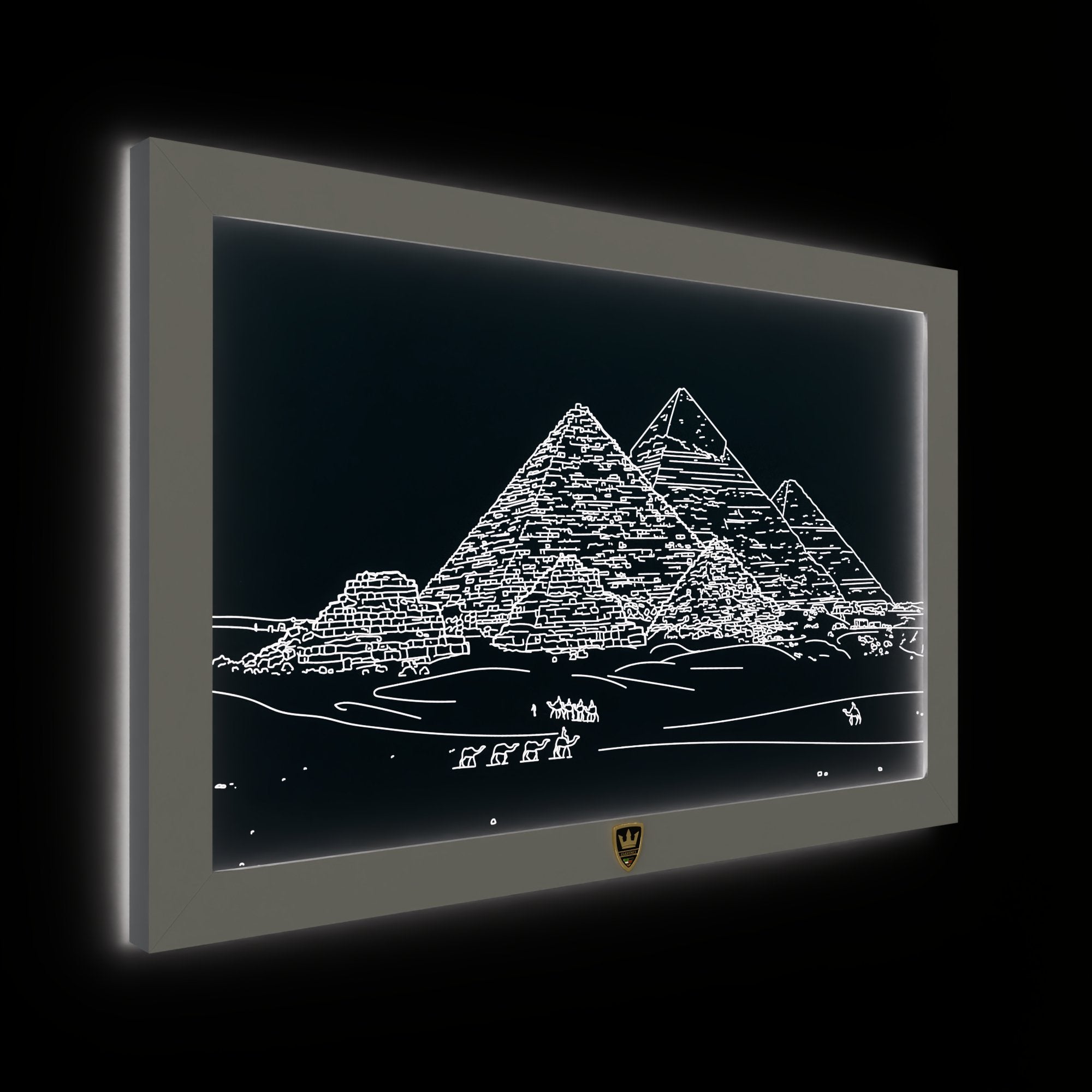 GIAVINCI: Pyramiden Wandbild – Erwecke die mystische Faszination der alten Welt zum Leben - GIAVINCI Premium Design-Lights