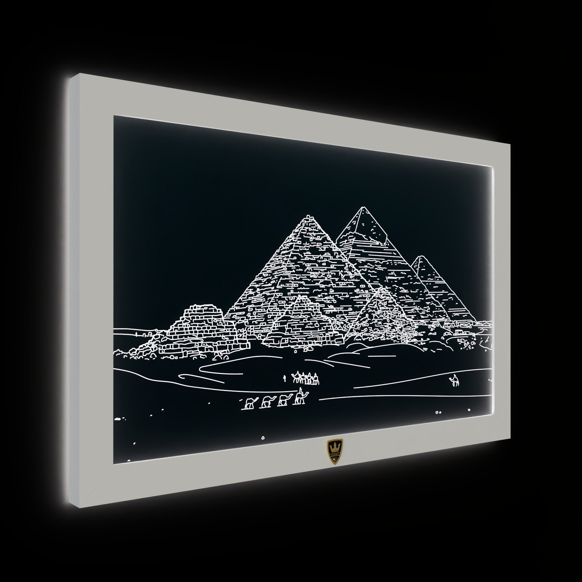 GIAVINCI: Pyramiden Wandbild – Erwecke die mystische Faszination der alten Welt zum Leben - GIAVINCI Premium Design-Lights