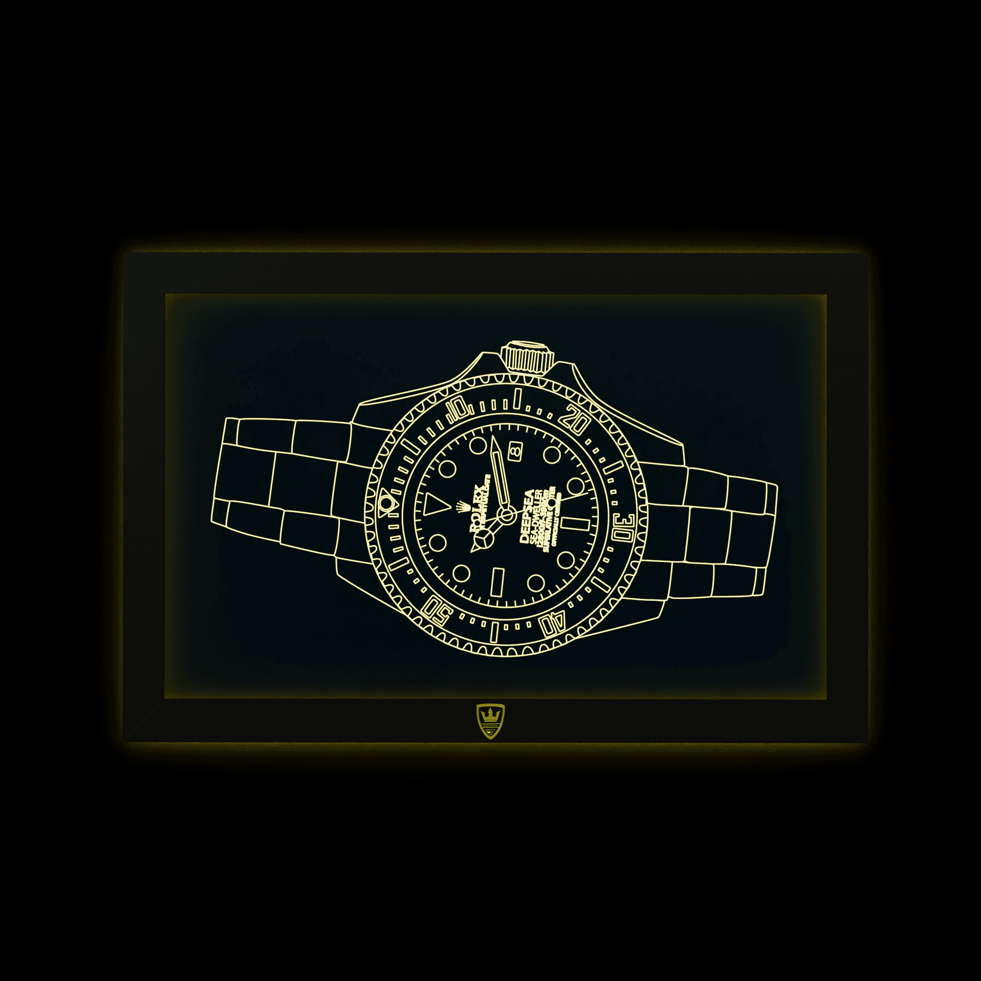 GIAVINCI: ROLEX Uhr (Modell 2) – Die zeitlose Eleganz einer ikonischen Uhr für Ihr Zuhause - GIAVINCI Premium Design-Lights